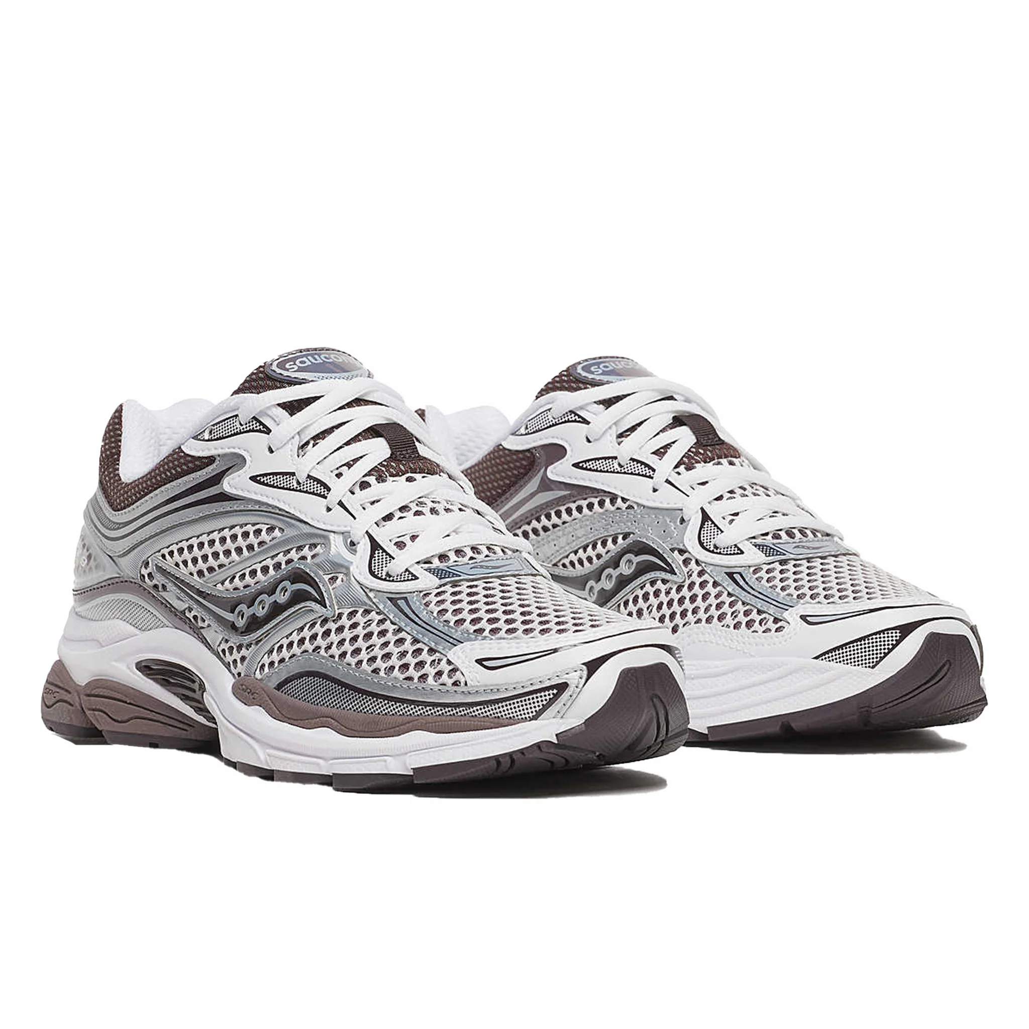 Saucony Men's ProGrid Omni 9 (White/Brown) - Image 2