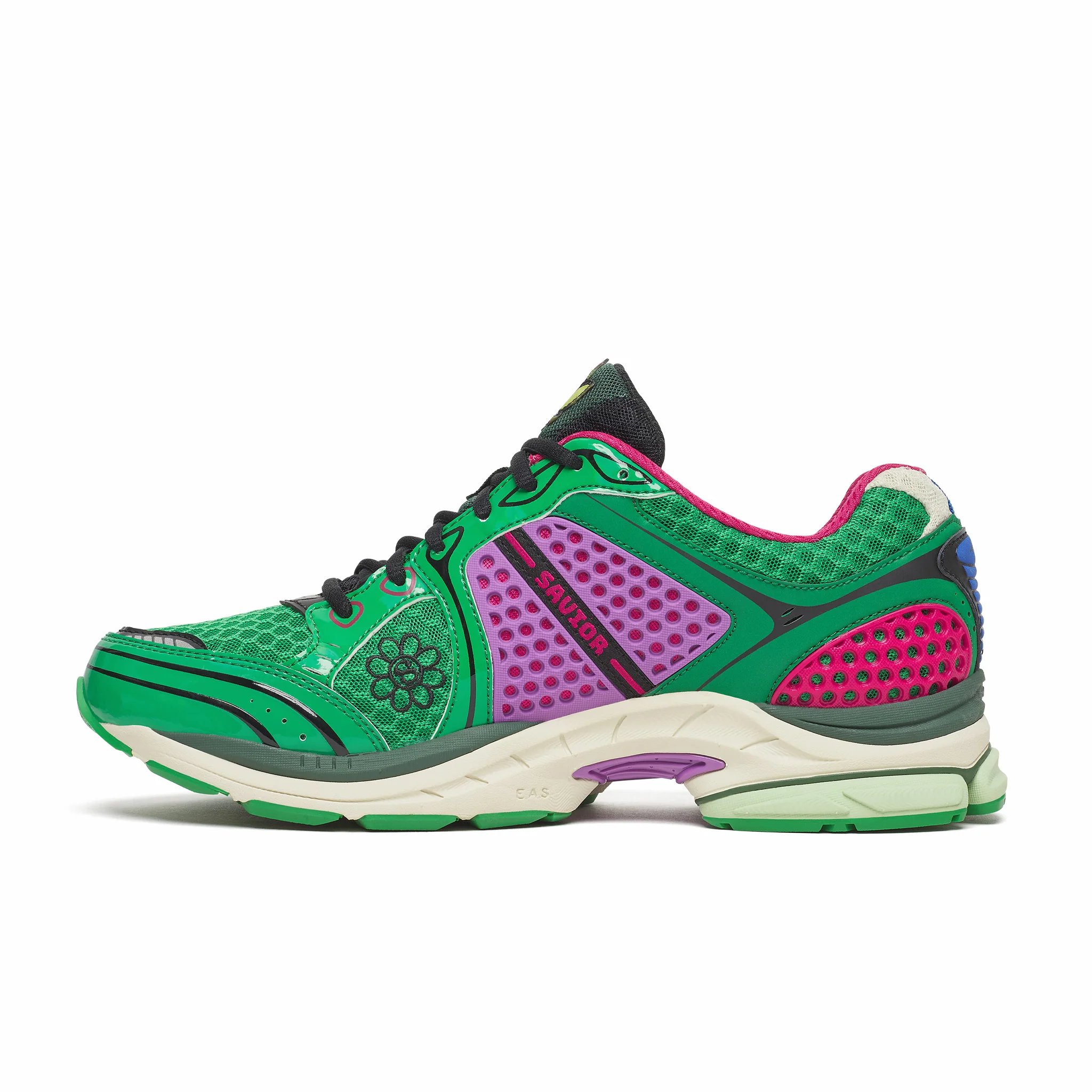 Saucony x Jae Tips Men's "Flowers Grow Uptown" Progrid Triumph 4 (Fern/Fern) - Image 4