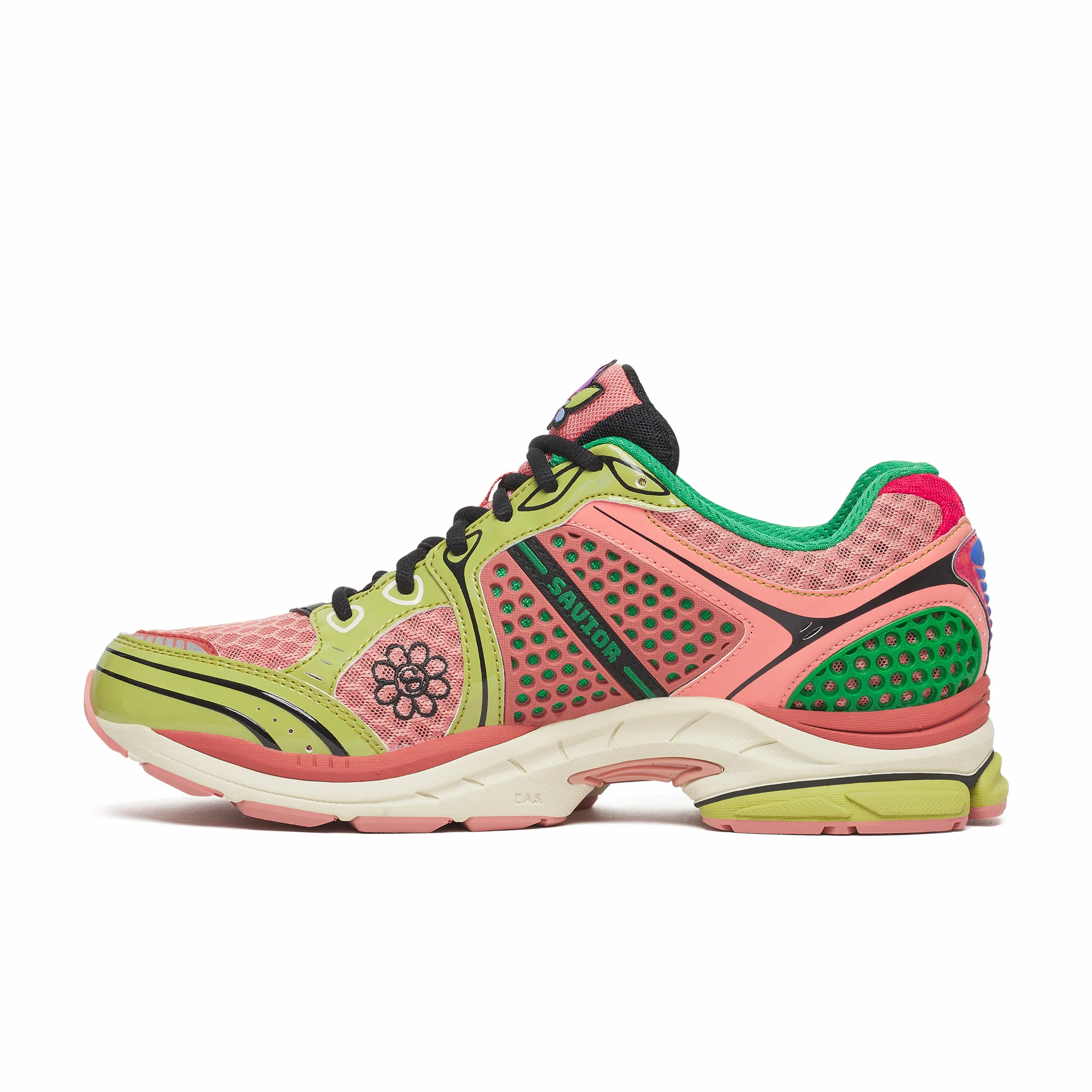 Saucony x Jae Tips Men's "Flowers Grow Uptown" Progrid Triumph 4 (Peach/Leaf) - Image 3