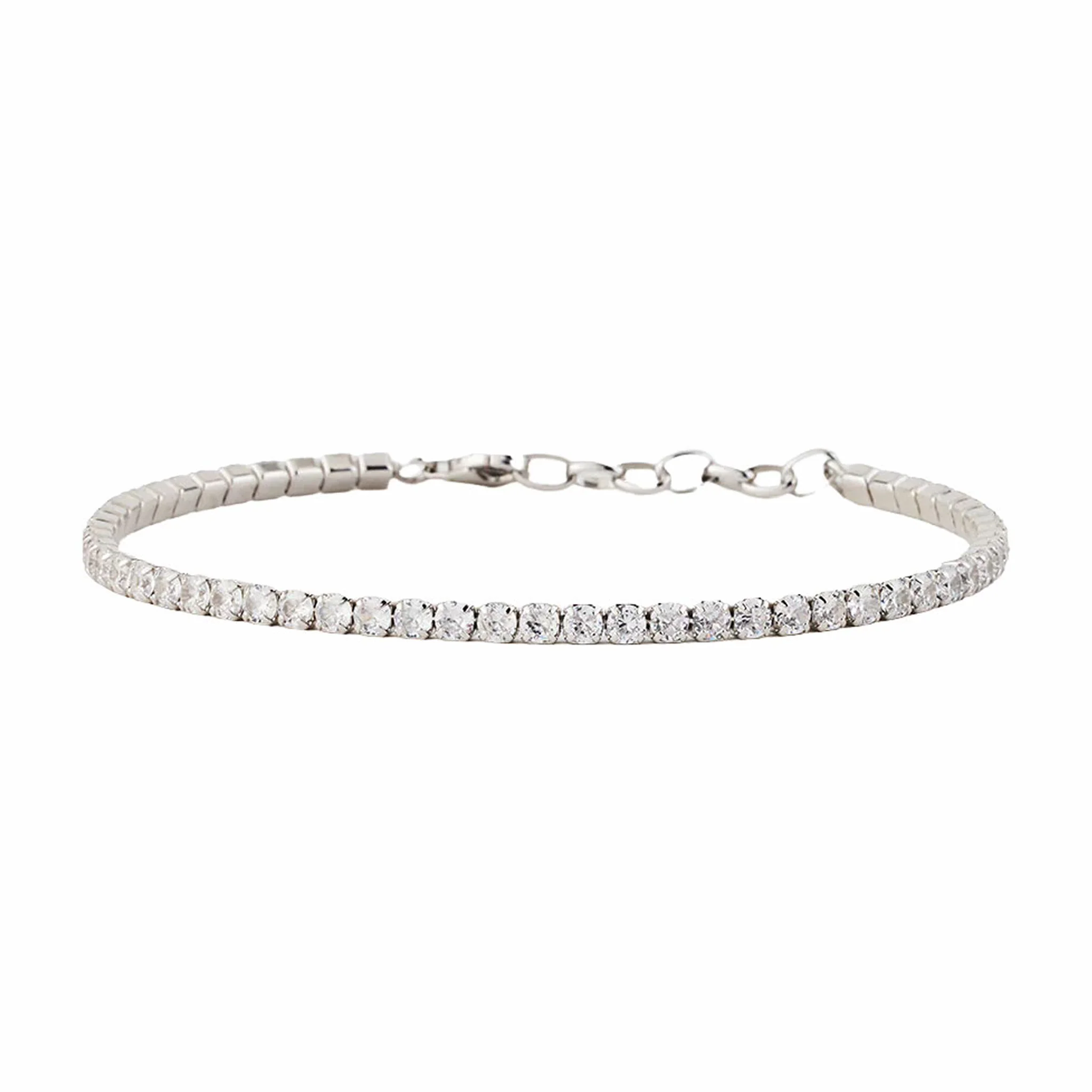 Serge DeNimes Silver Tennis Chain Bracelet (Silver)