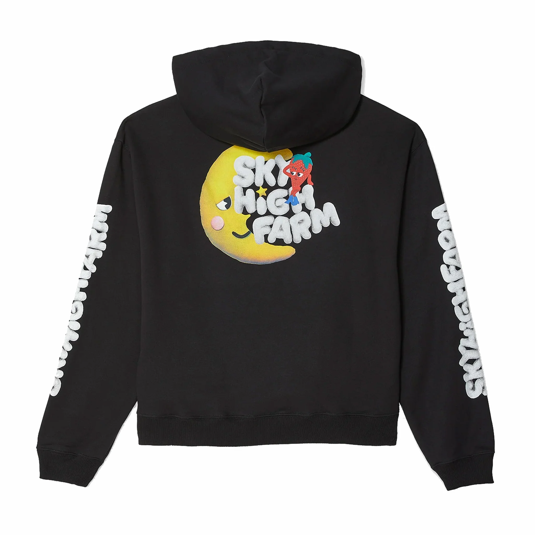 Sky High Farm Workwear Perennial Shana Graphic Hoodie (Black) - Image 2
