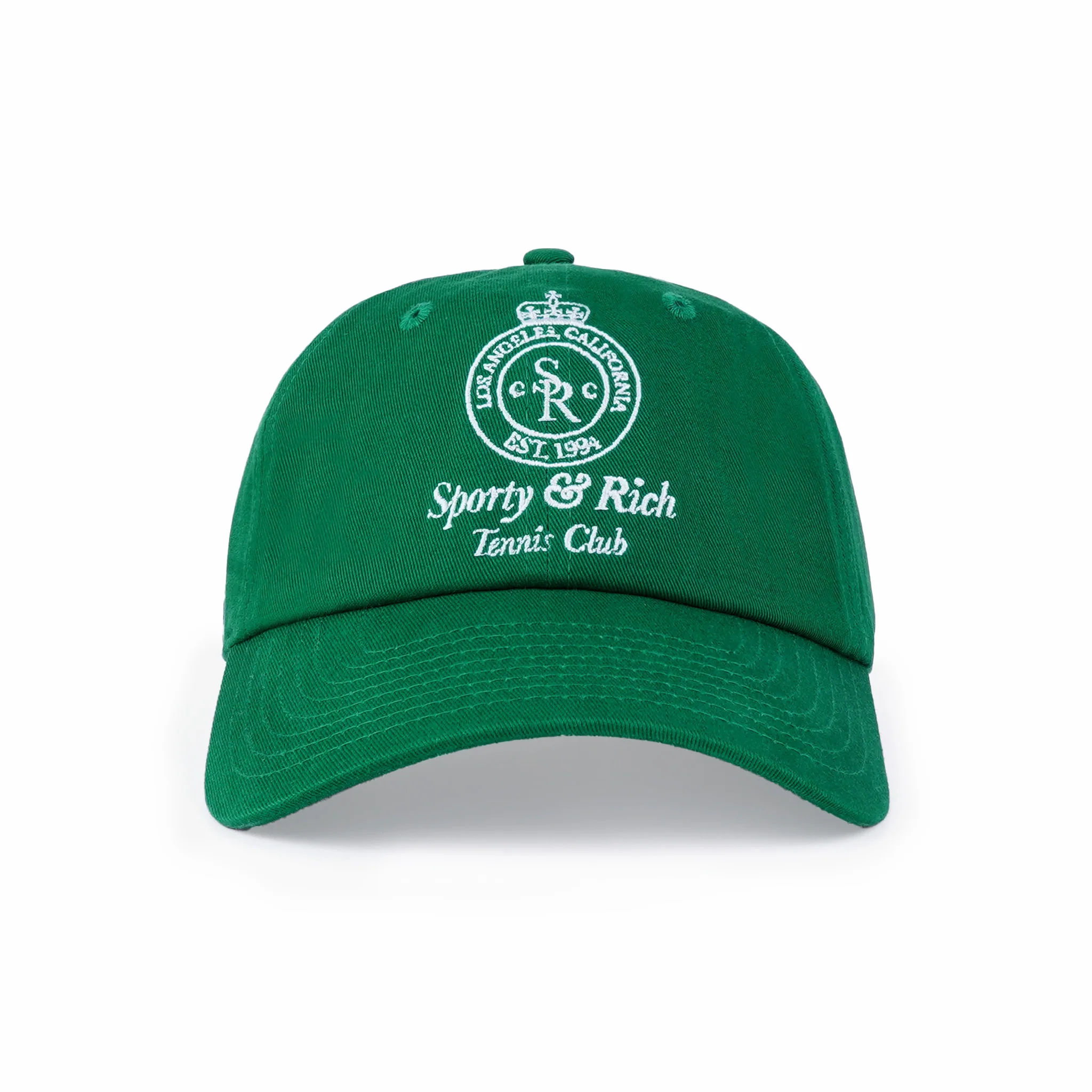 Sporty & Rich Crown Tennis Hat (Alpine/White)