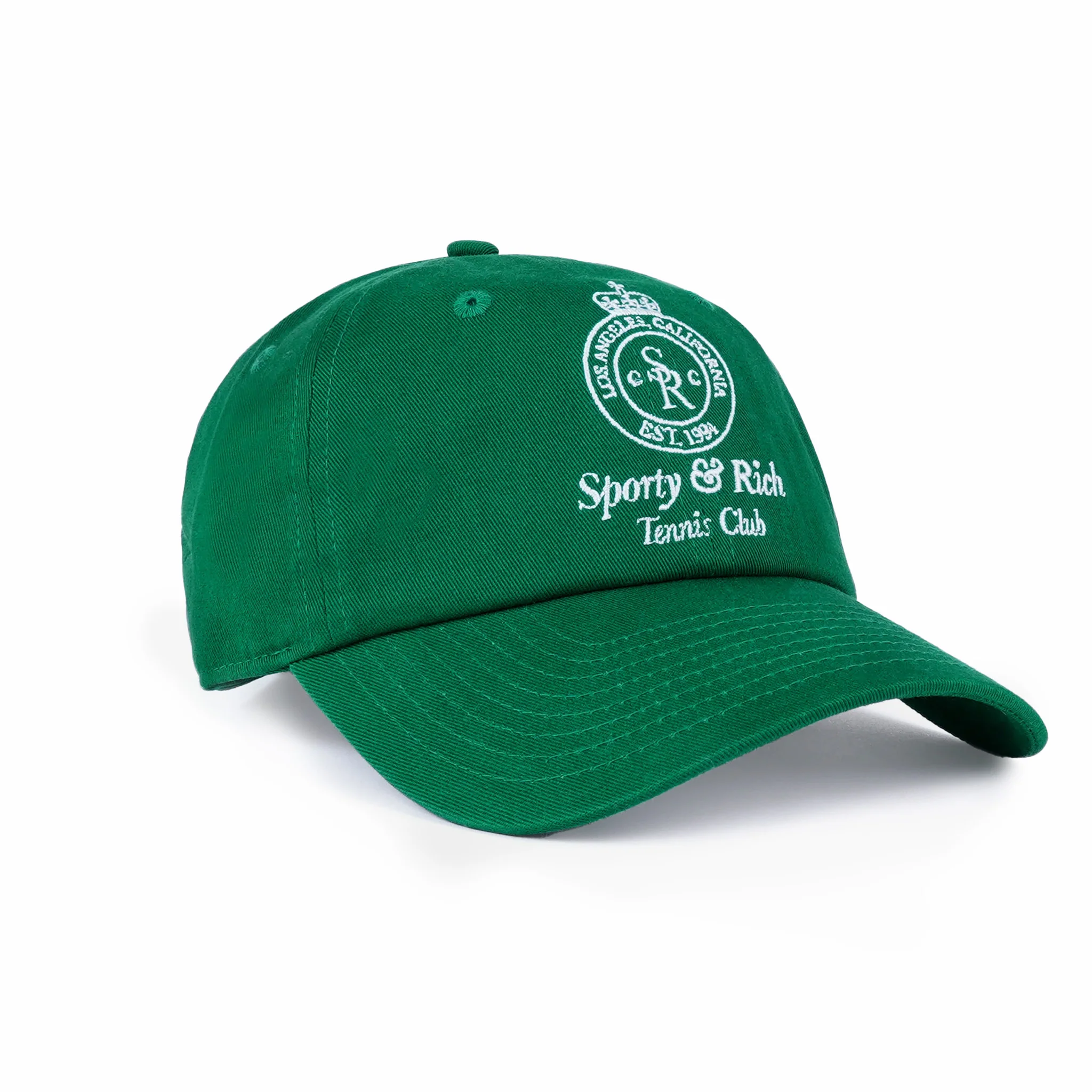 Sporty & Rich Crown Tennis Hat (Alpine/White) - Image 2