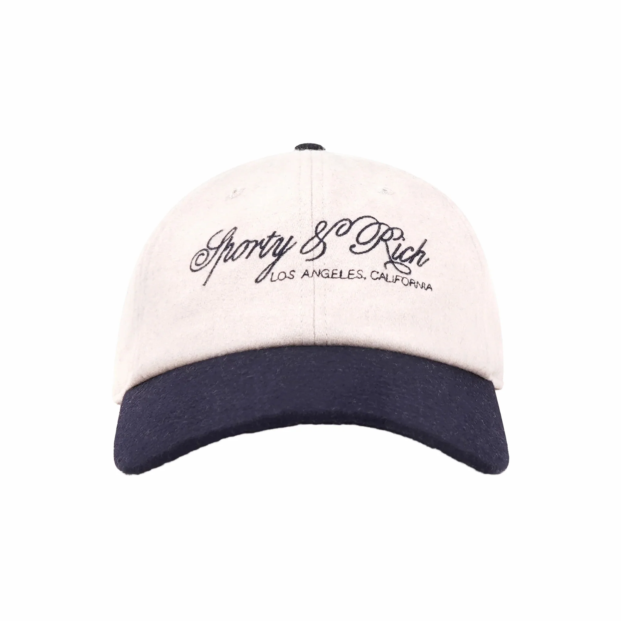 Sporty & Rich International Wool Hat (Ecru/Navy)