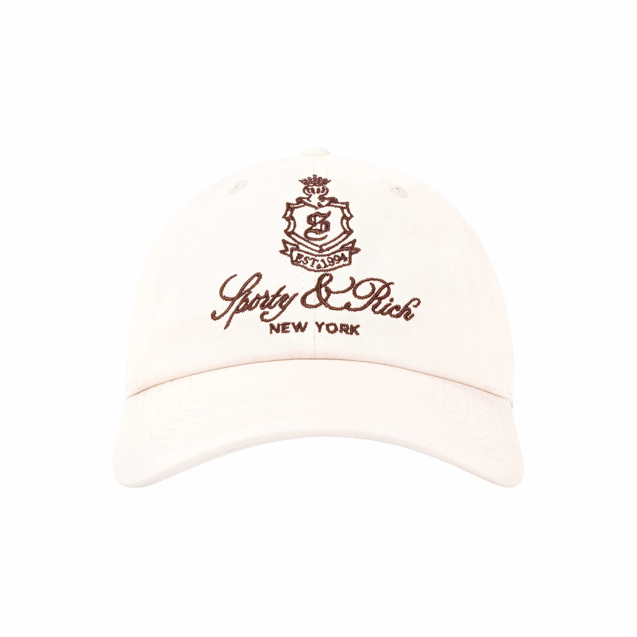 Sporty & Rich Vendome Hat (Ecru/Chocolate)