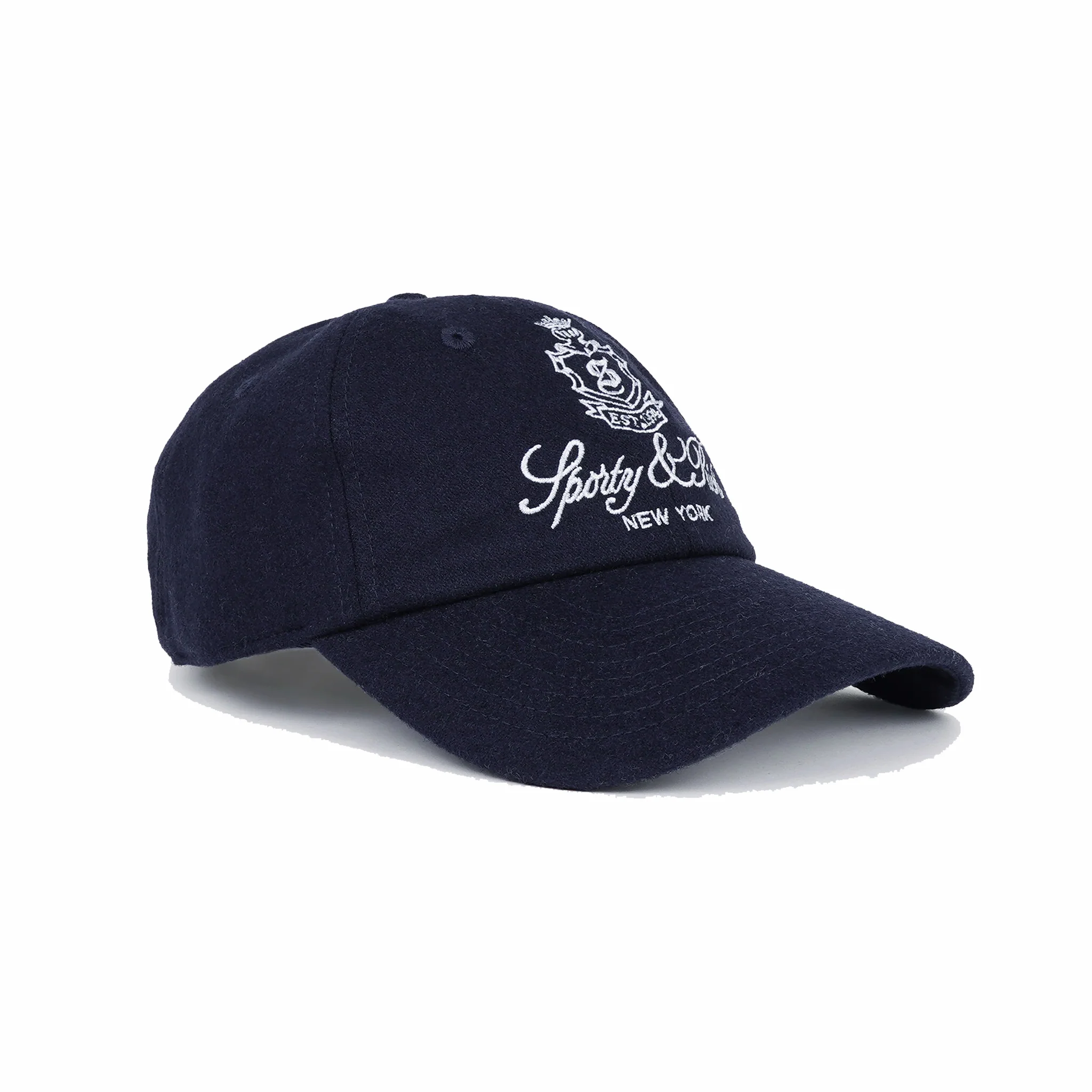 Sporty & Rich Vendome Wool Hat (Dark Navy) - Image 2