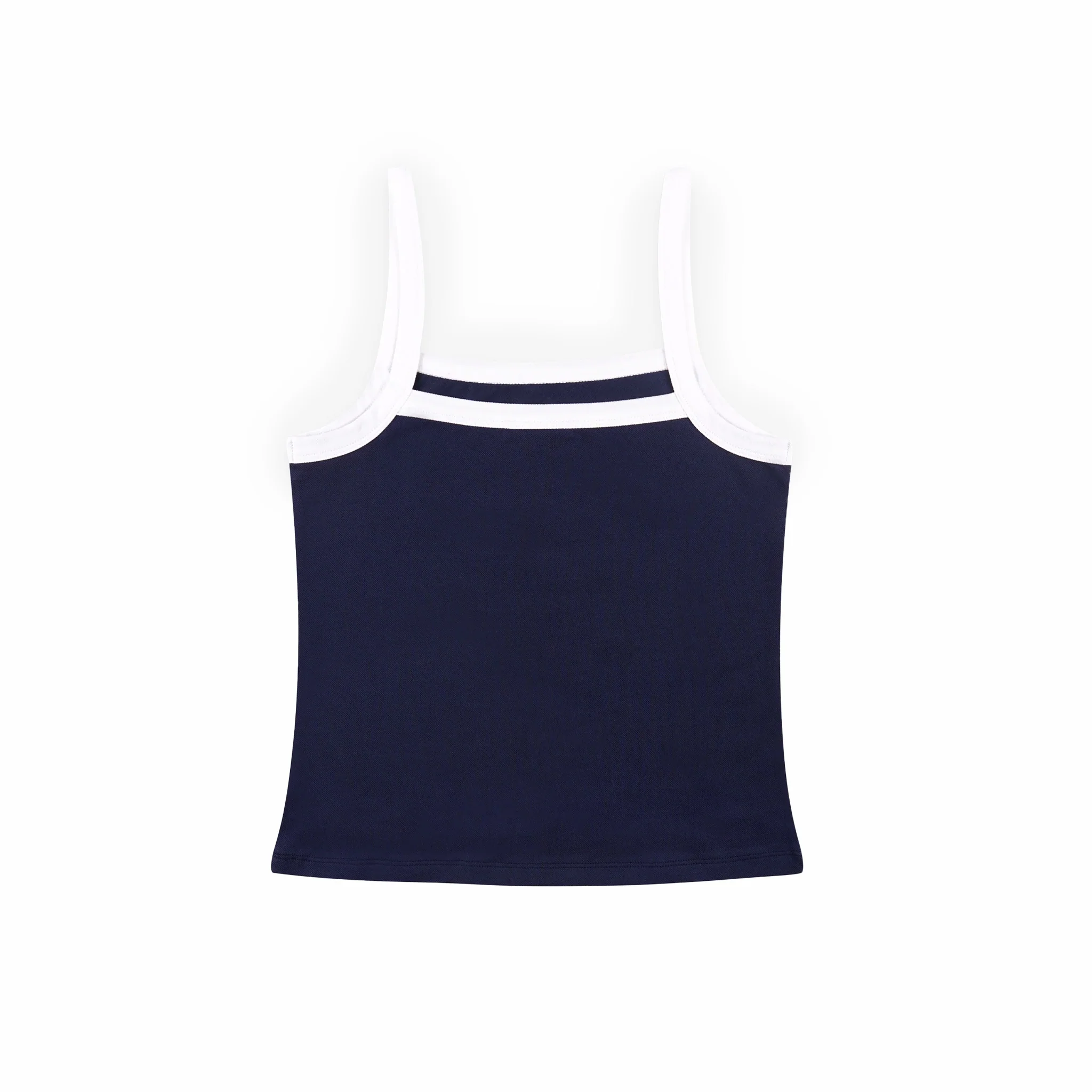 Sporty & Rich Women's Crown Tennis Pique Tank (Navy/White) - Image 2