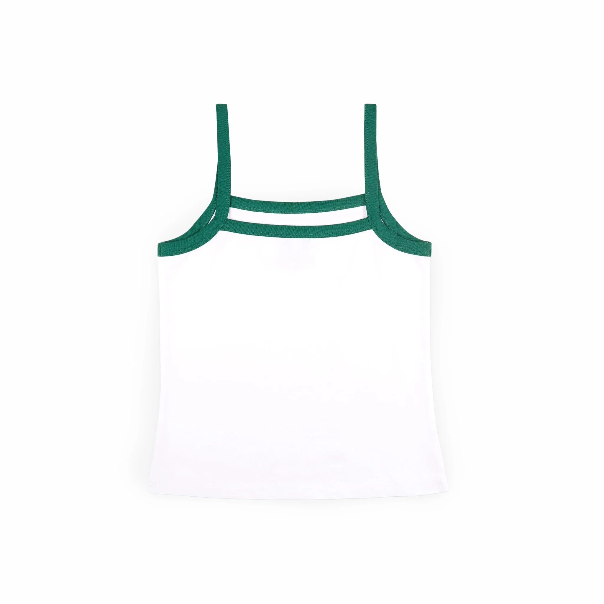 Sporty & Rich Women's Crown Tennis Pique Tank (White/Alpine) - Image 2