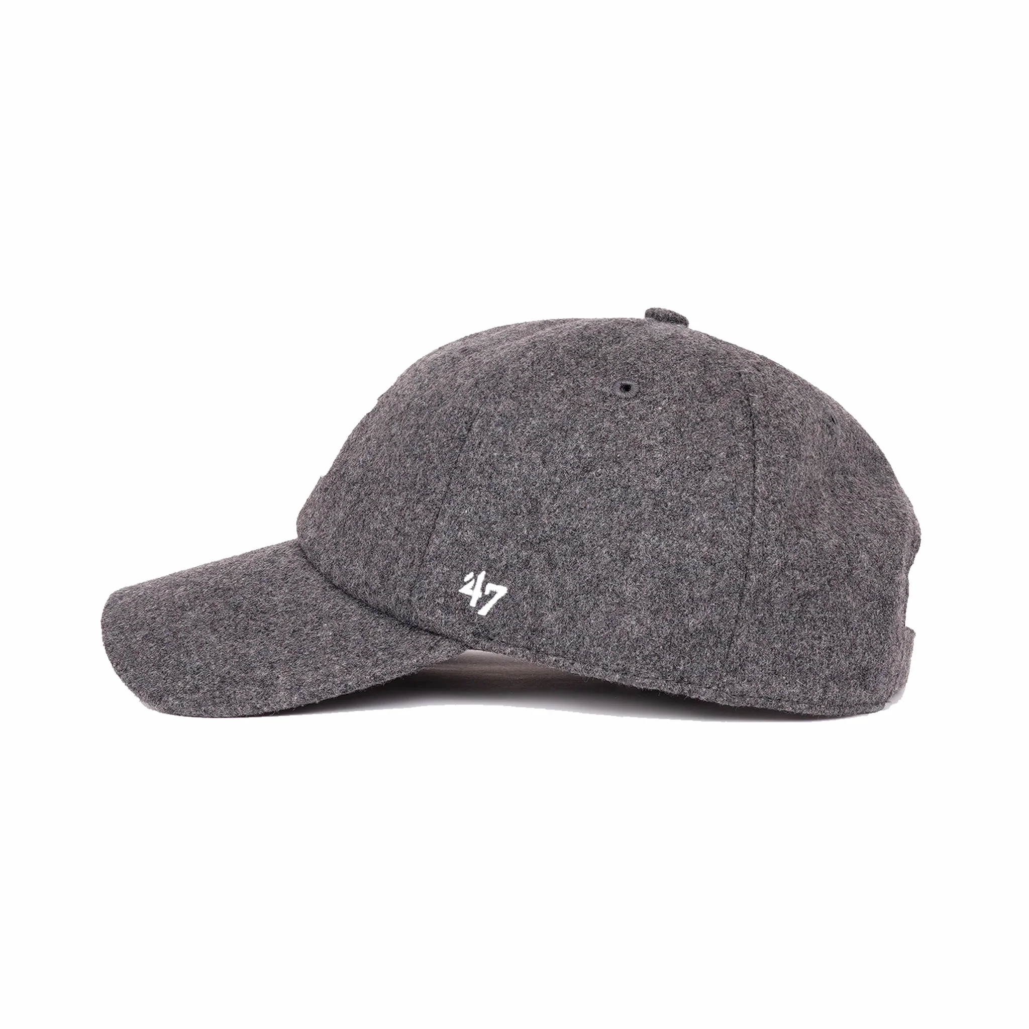 Sporty & Rich Yankees Serif Wool Hat (Dark Grey) - Image 5