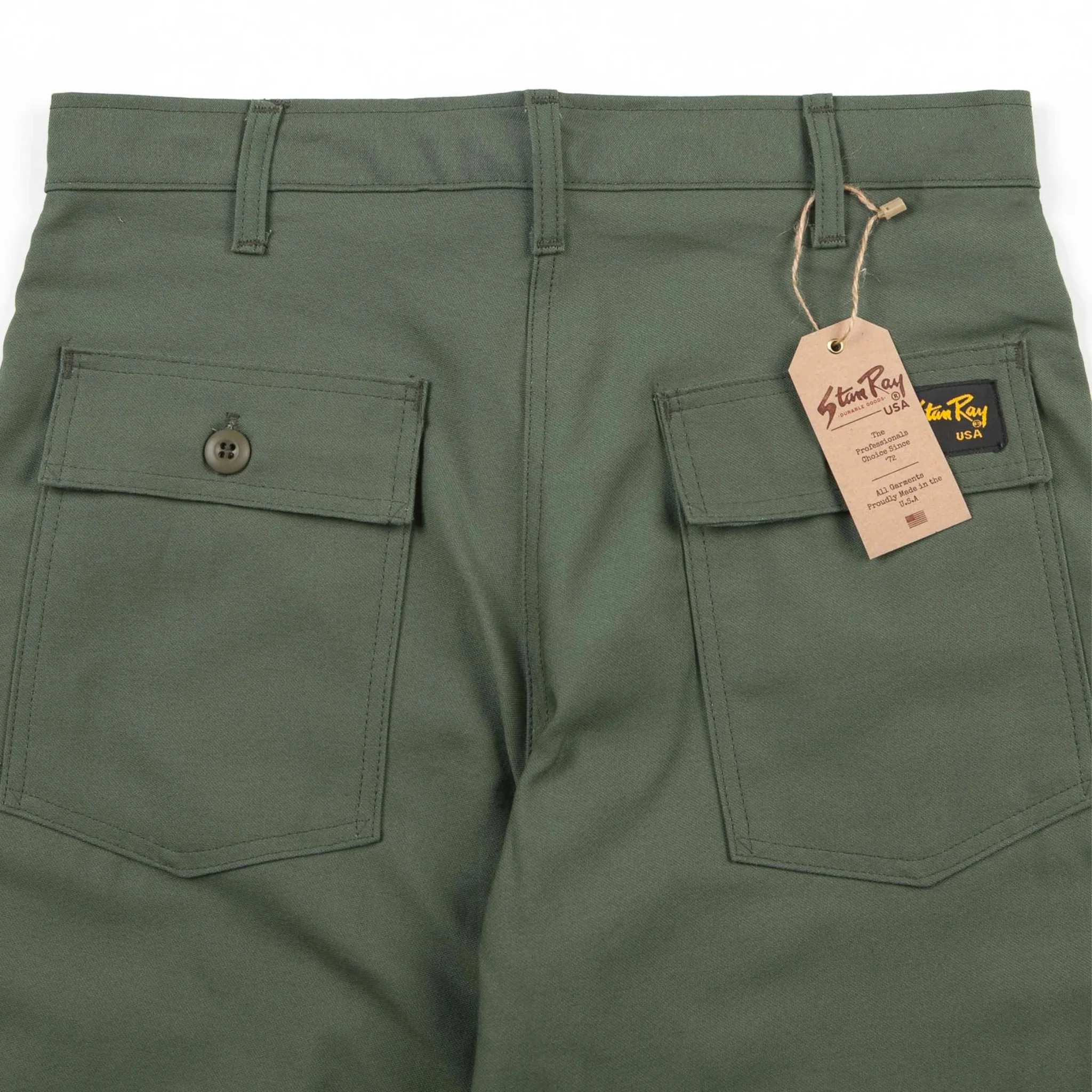 Stan Ray OG Loose Fatigue Pant 1101 (Olive Sateen) - Image 3