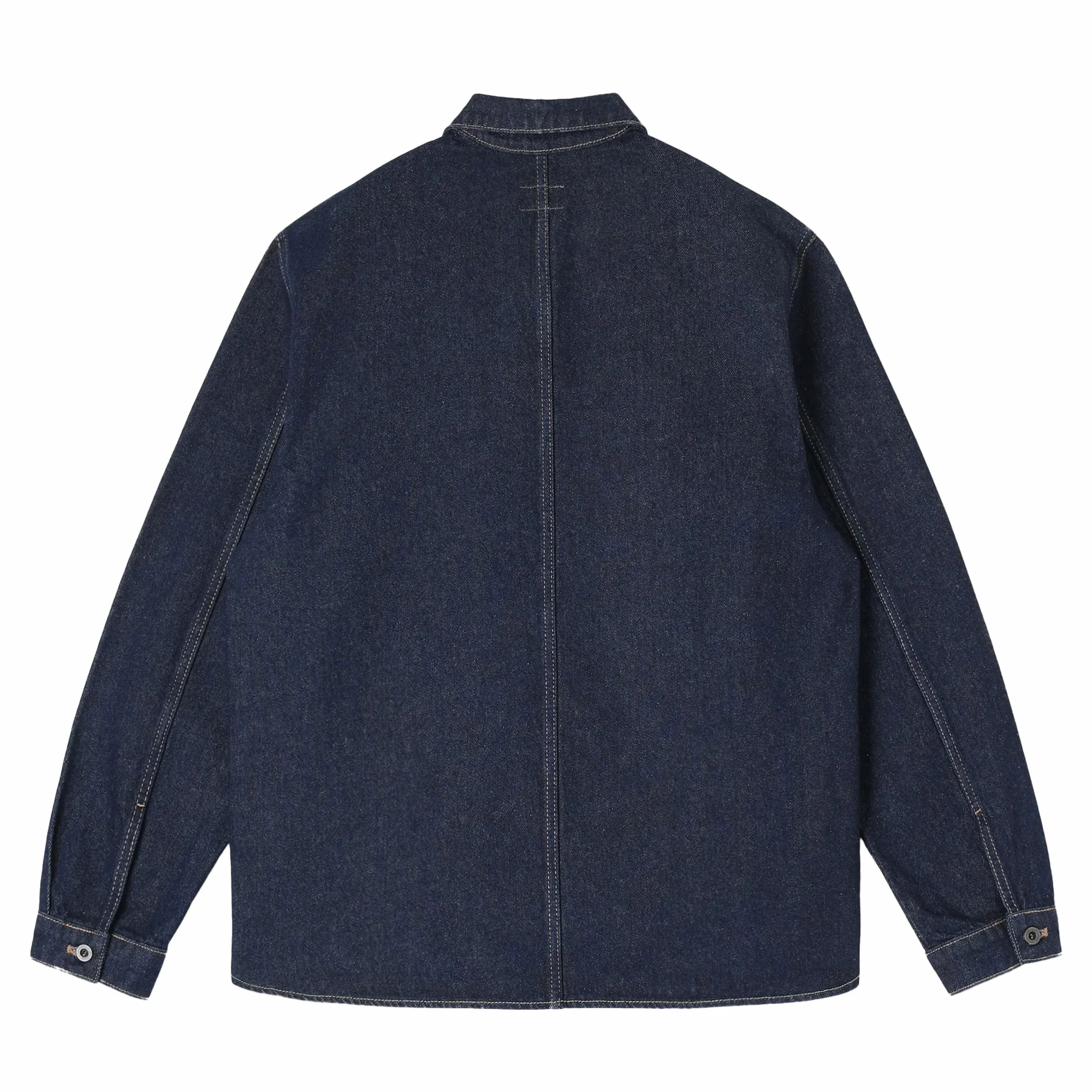 Stan Ray Painters Pop Over Shirt - Single Rinse Denim (Navy) - Image 3