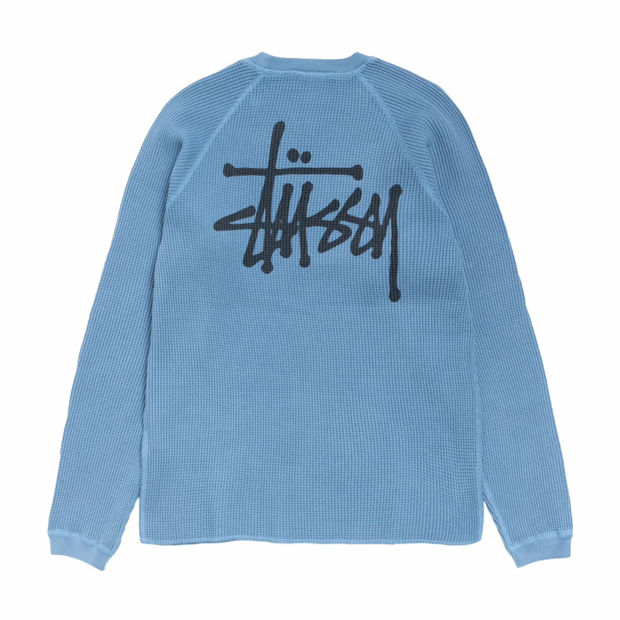 Stüssy Basic Stock Raglan Thermal (Dust Blue) - Image 2