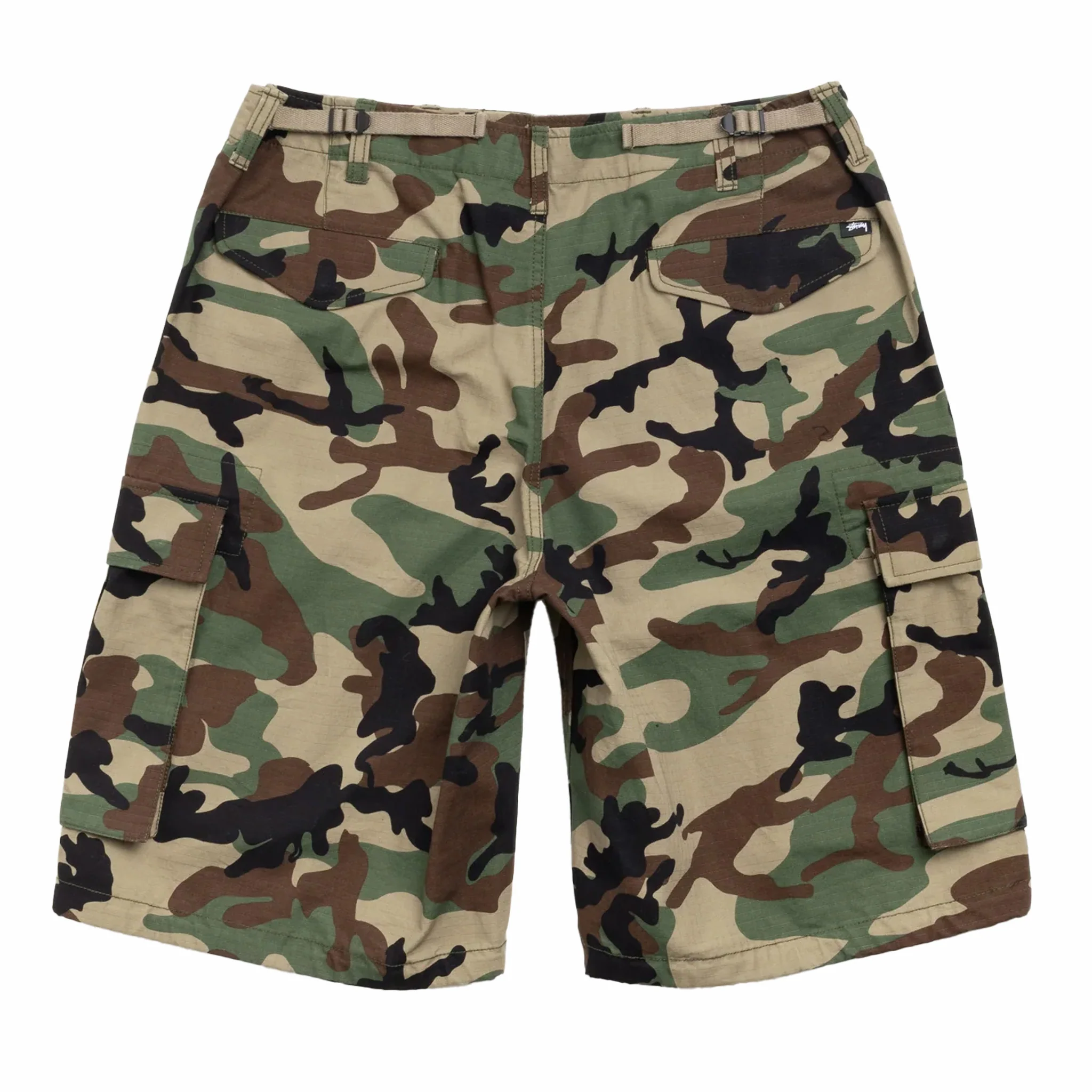 Stüssy Cargo Short Ripstop (Woodland Camo) - Image 2