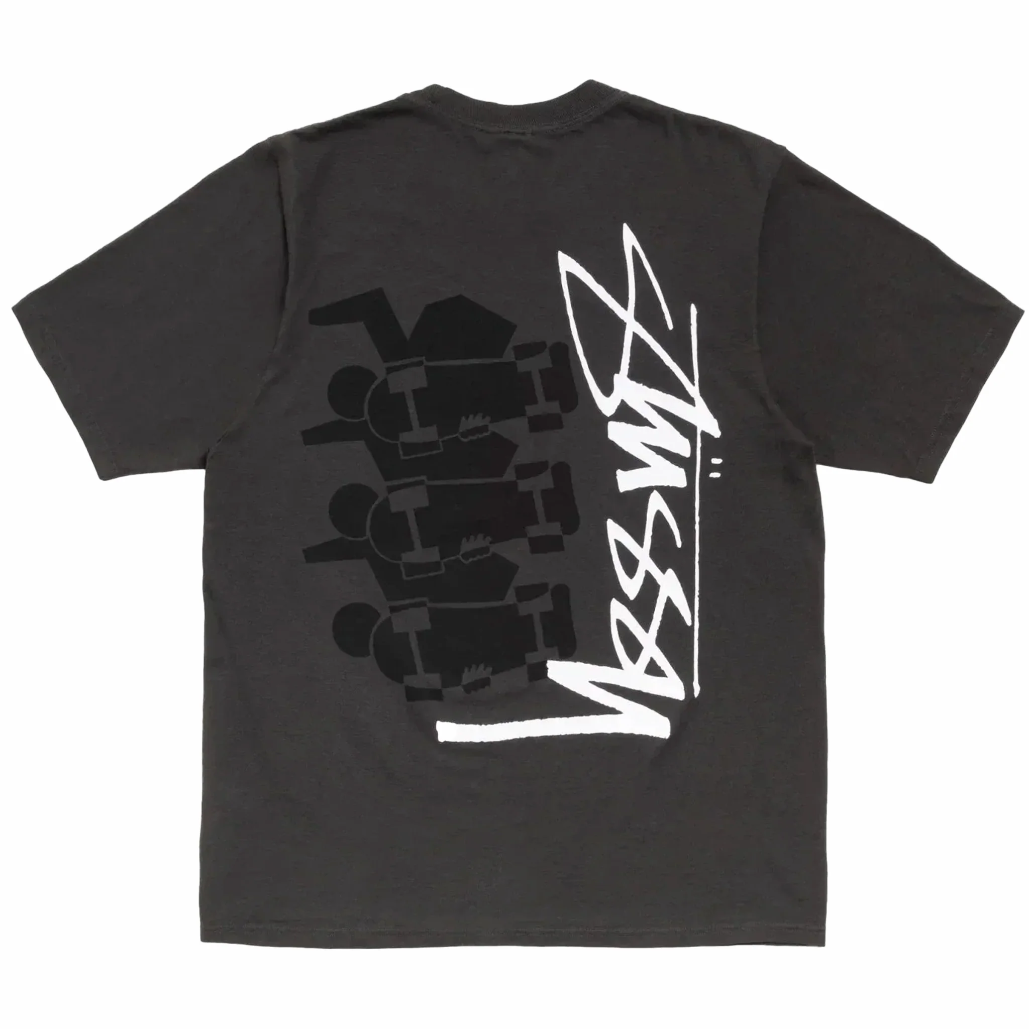Stüssy Skate Stack Pig. Dyed Tee (Faded Black)