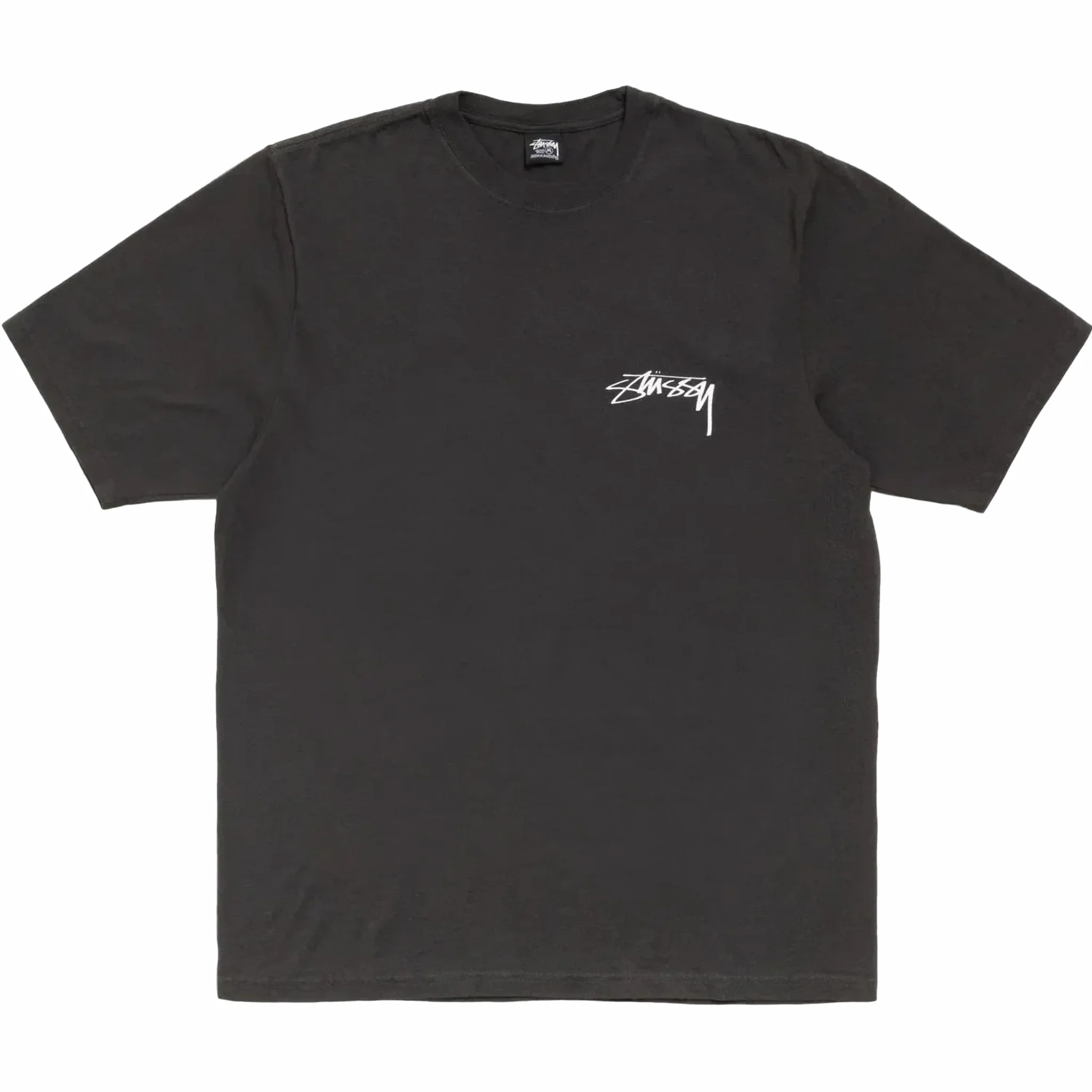 Stüssy Skate Stack Pig. Dyed Tee (Faded Black) - Image 2