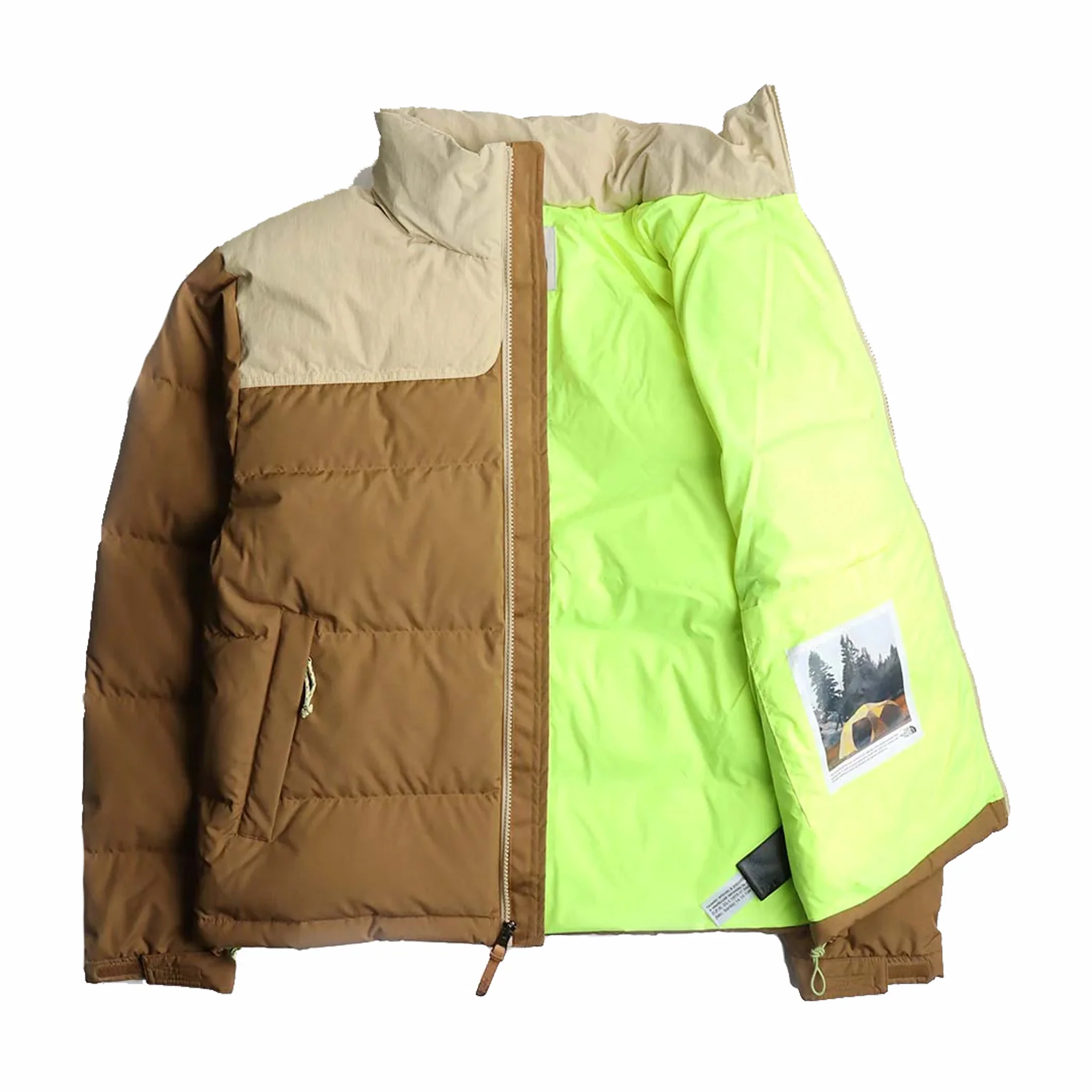 The North Face Men’s ’92 Low-Fi Hi-Tek Nuptse (Utility Brown/Gravel) - Image 2