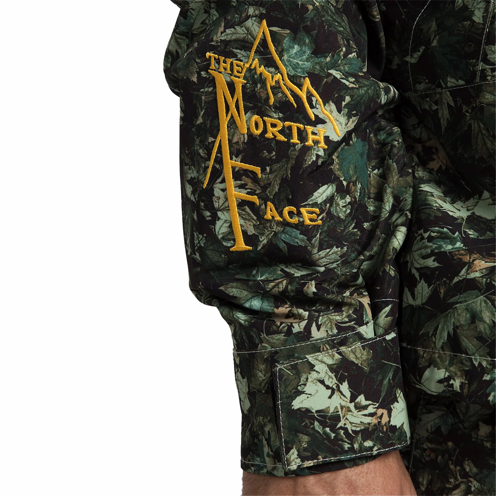 The North Face Men’s GTX Mountain Jacket (Misty Sage Fallen Leaves Print) - Image 5