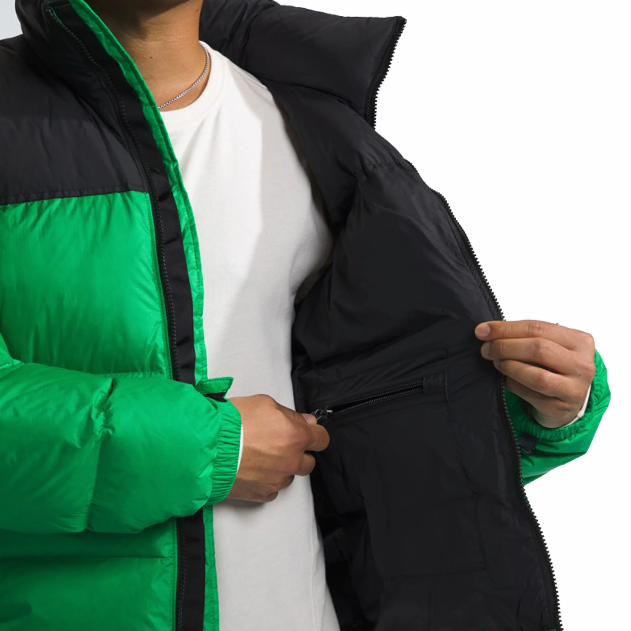The North Face Men's 1996 Retro Nuptse Jacket (Optic Emerald) - Image 3