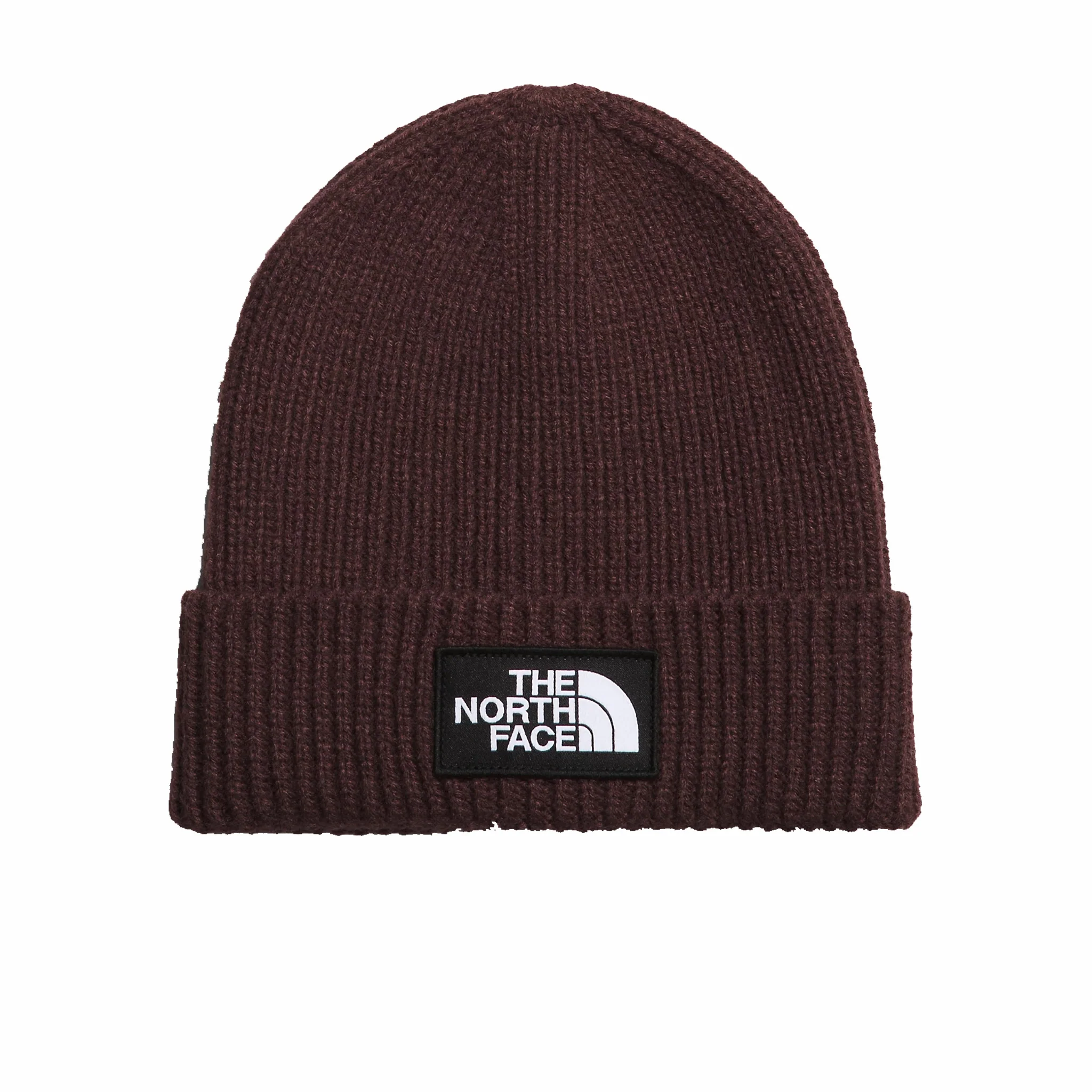 The North Face TNF Box Logo Cuffed Beanie (Coal Brown)