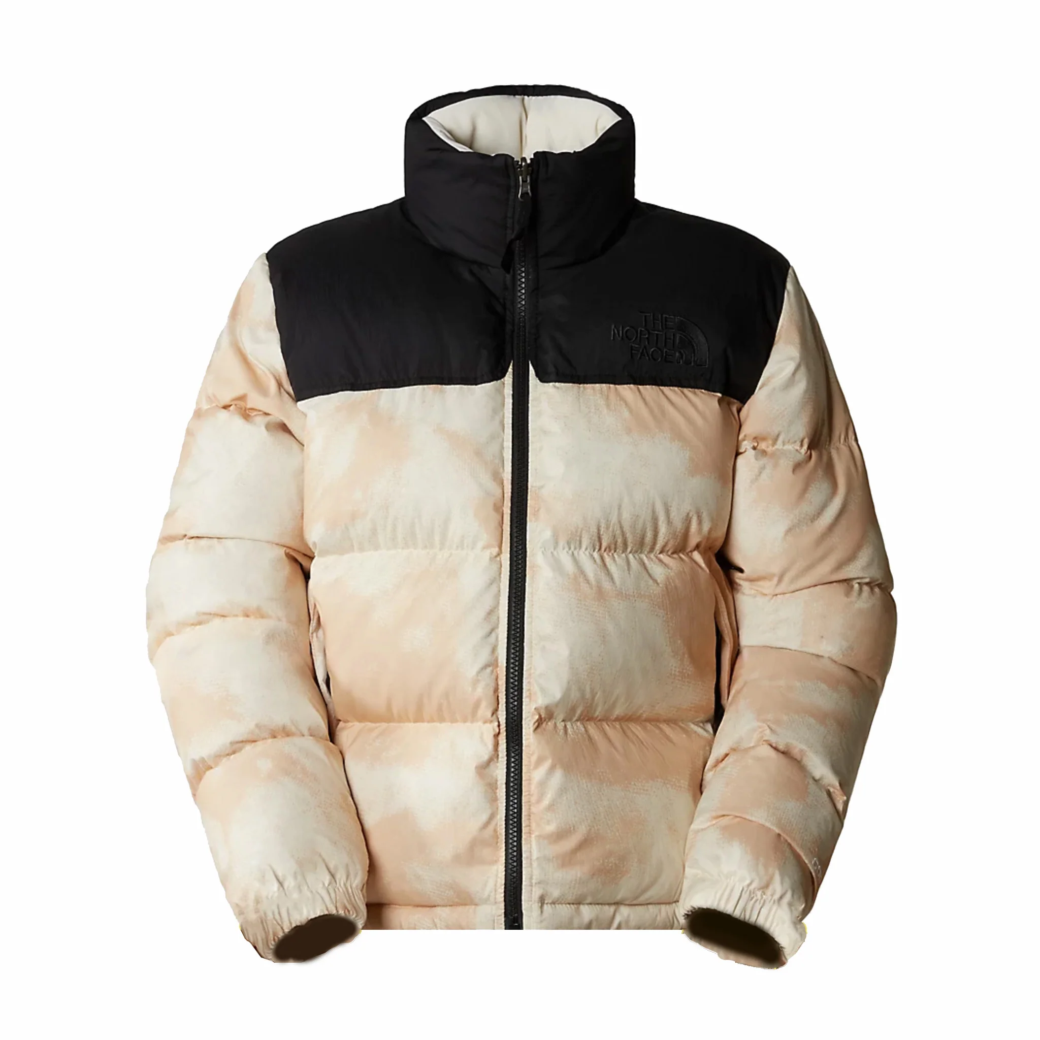 The North Face Women's 92 Crinkle Nuptse Jacket (White Dune/Lo-Fi Hi-Tek Dye Print)