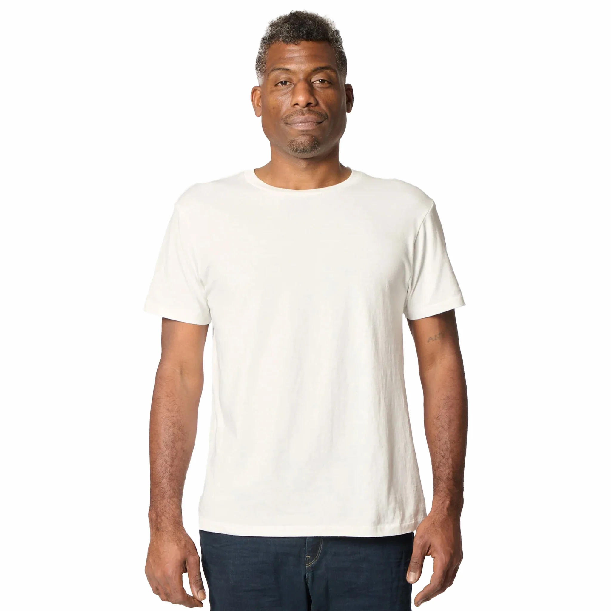 Velva Sheen Short Sleeve Crew Neck Tee - 2 Shirts Pac (Heather Grey) - Image 3