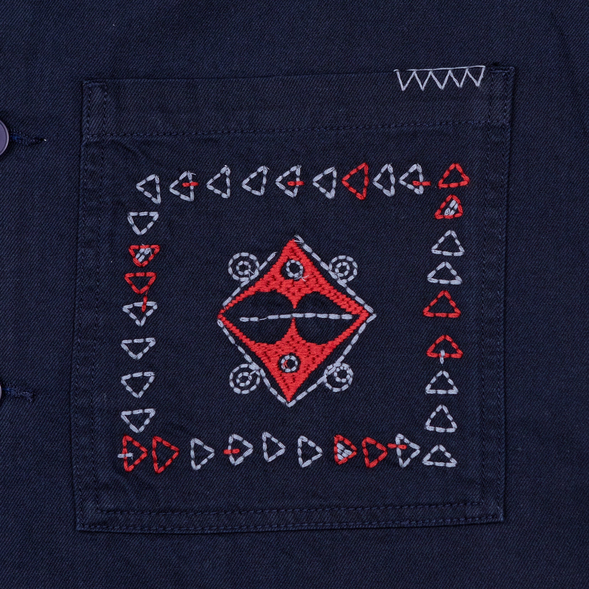 Wax London Mews Embroidered Jacket (Navy) - Image 2