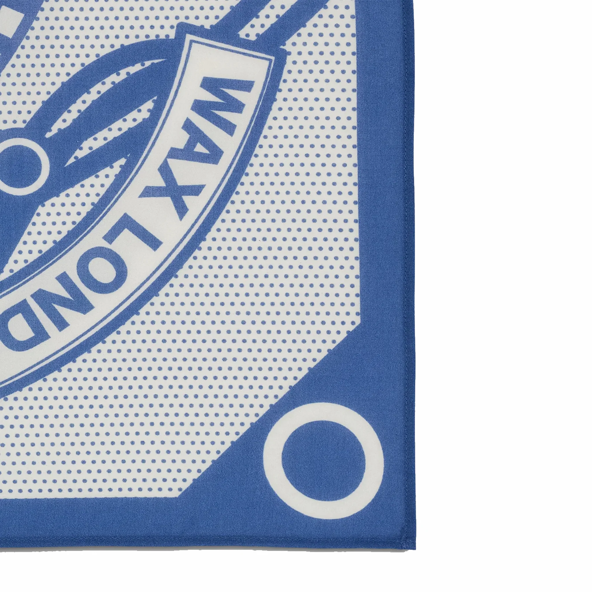 Wax London Sloane Neckscarf - Wax Bandana (Ecru/Blue) - Image 3