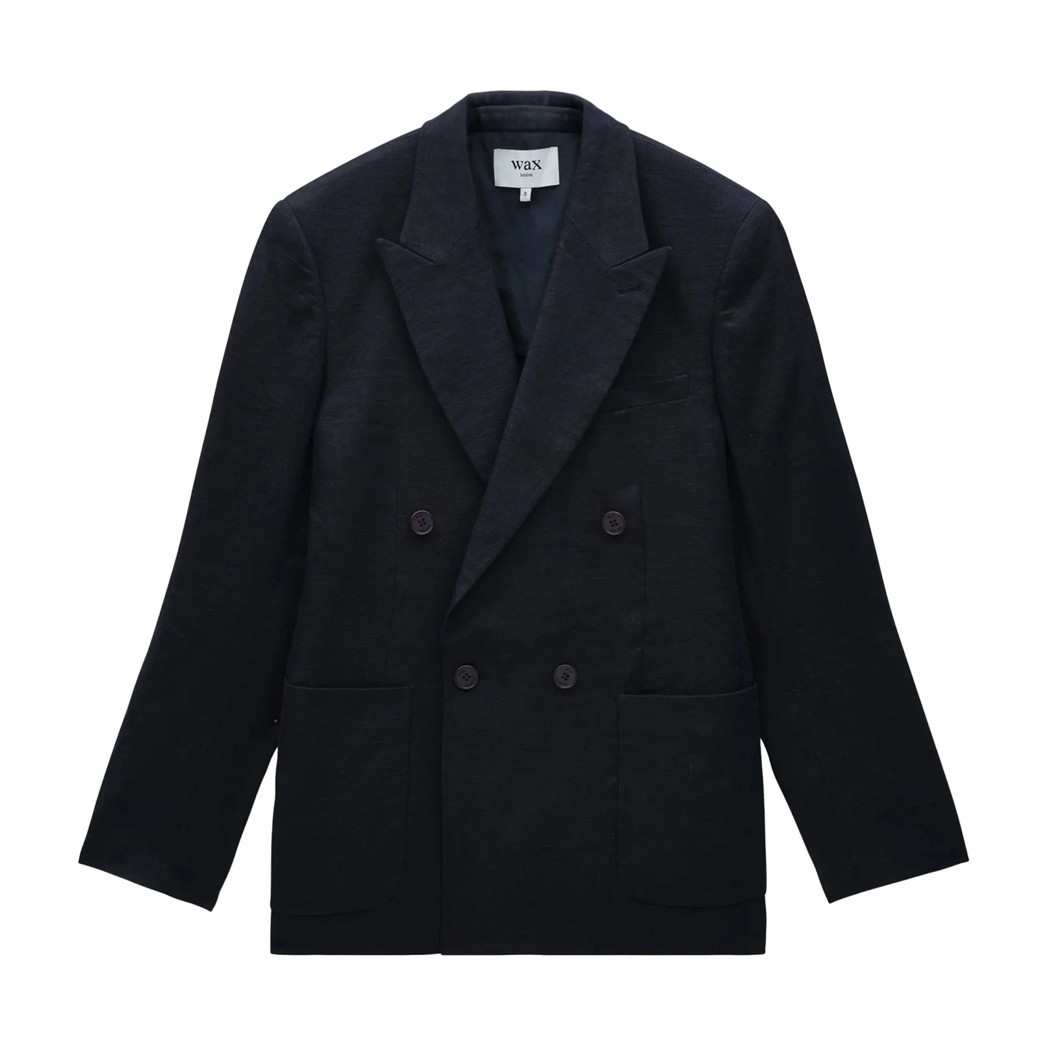 Wax London Vigo Blazer - Linen (Navy)