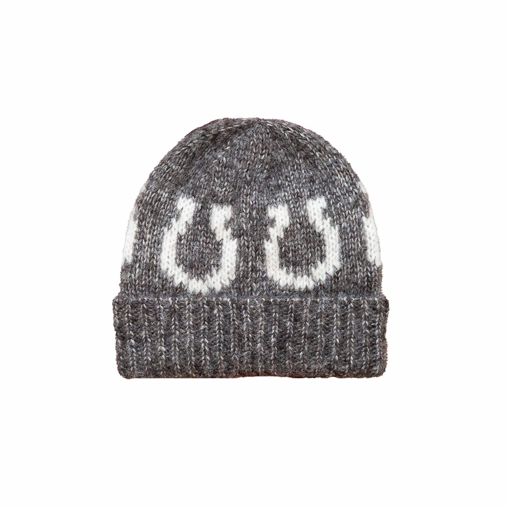 Wythe Alpaca Horseshoe Beanie (Charcoal)