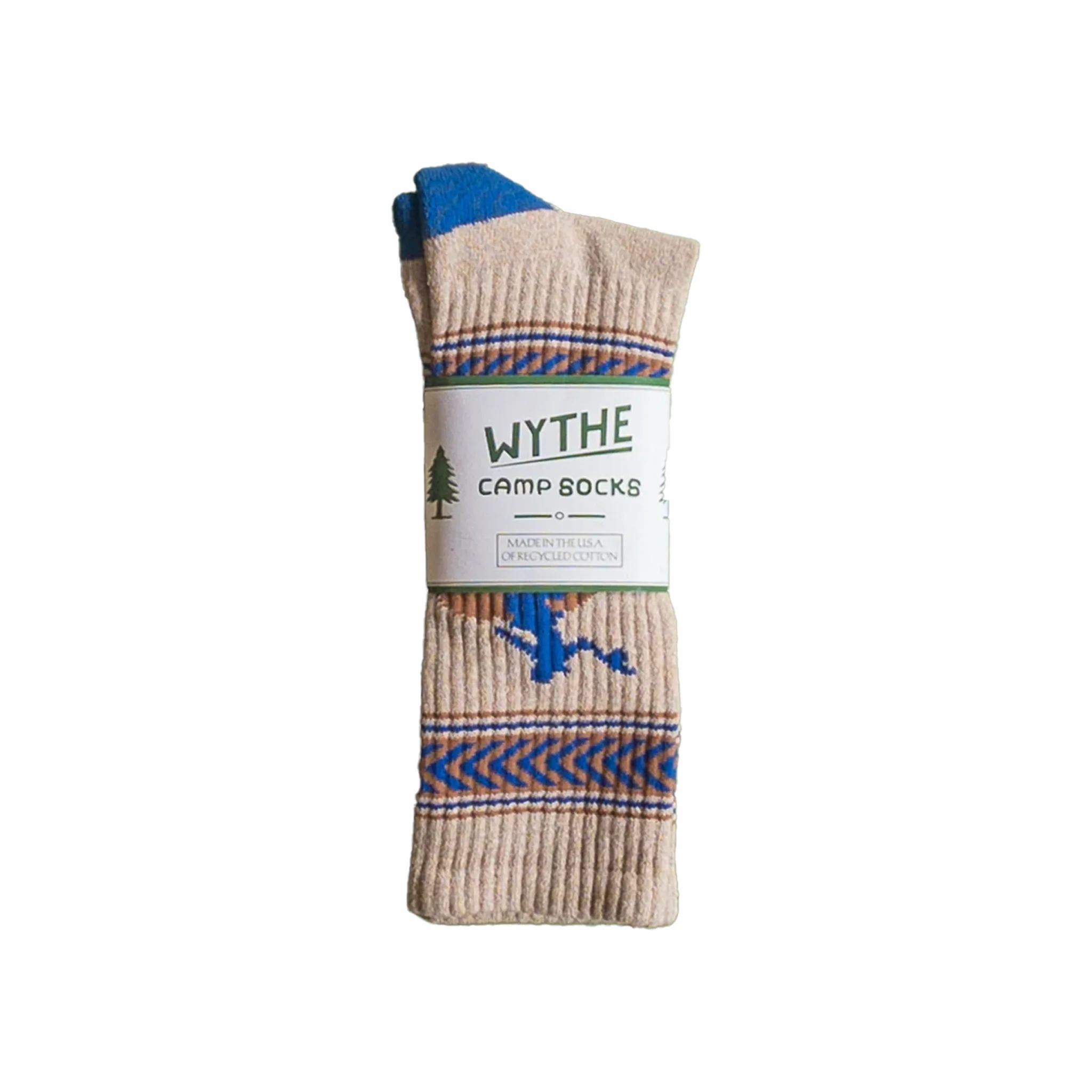 Wythe Recycled Cotton Jacquard Socks (Bucking Bronc) - Image 2